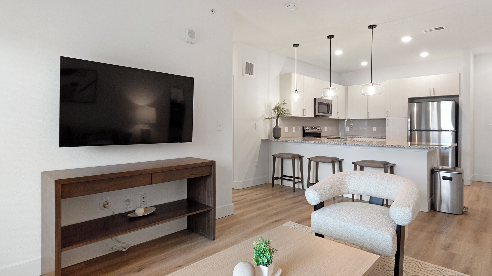 Apartment (1 Bedroom) | Living area