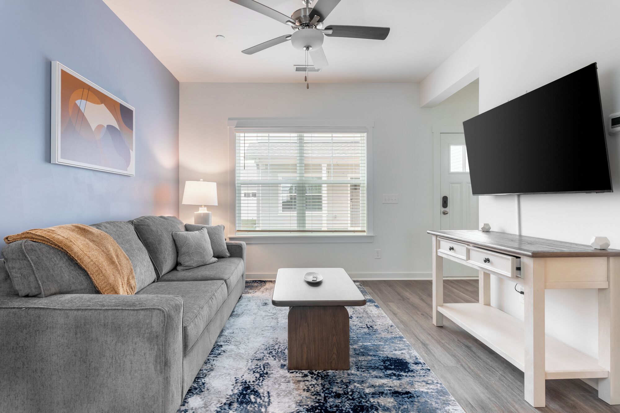 Apartment (3 Bedrooms) | Living area | 50-inch TV with digital channels