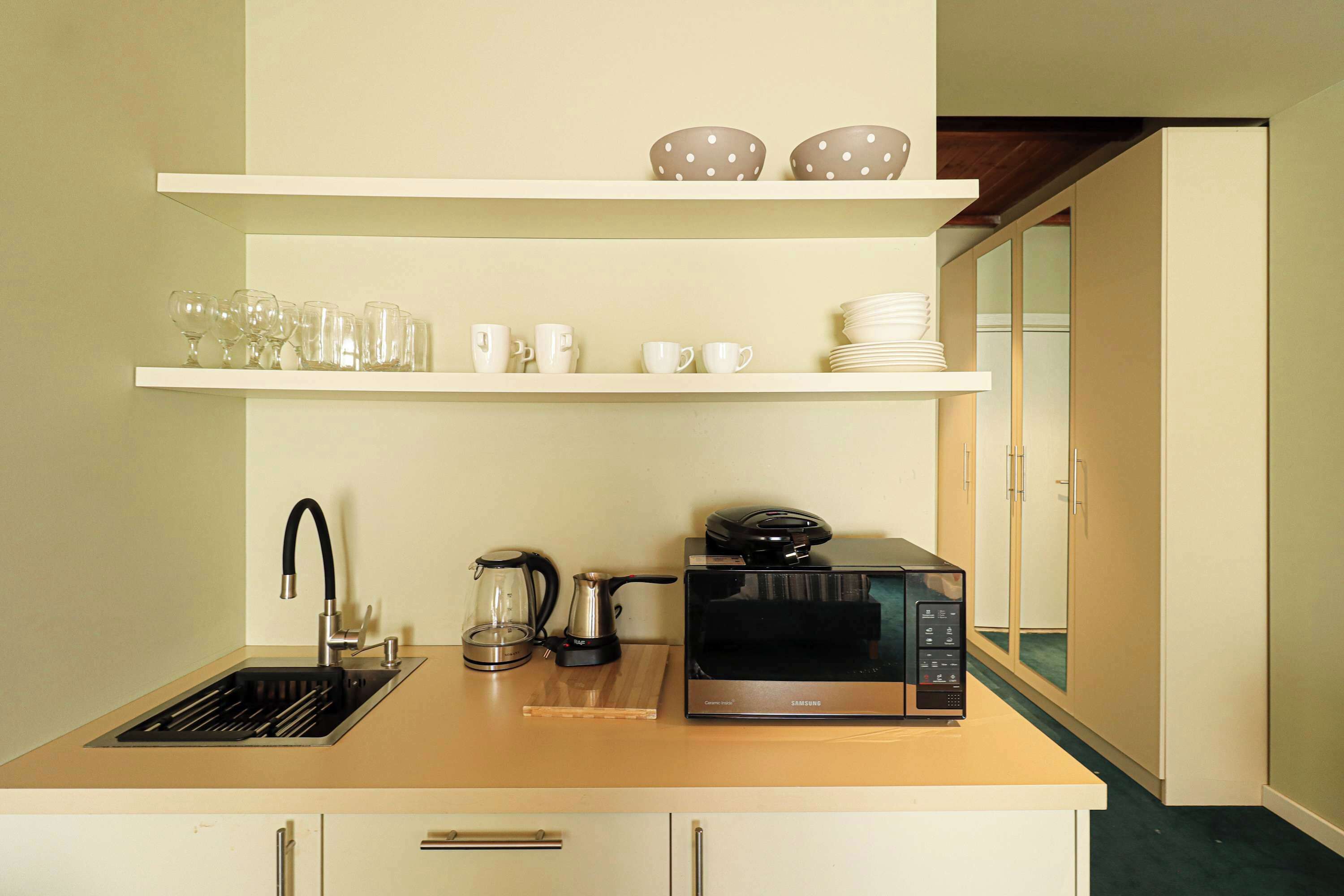 Mikrovågsugn och brödrost