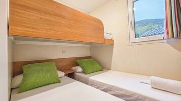 Comfort huisje, uitzicht op bergen