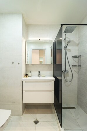 Shower, hair dryer - Apartment Alpic 204- Near Ski Lift - By Wehost (Gudauri)