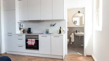 Kühlschrank, Ofen, Herdplatte, Geschirrspüler