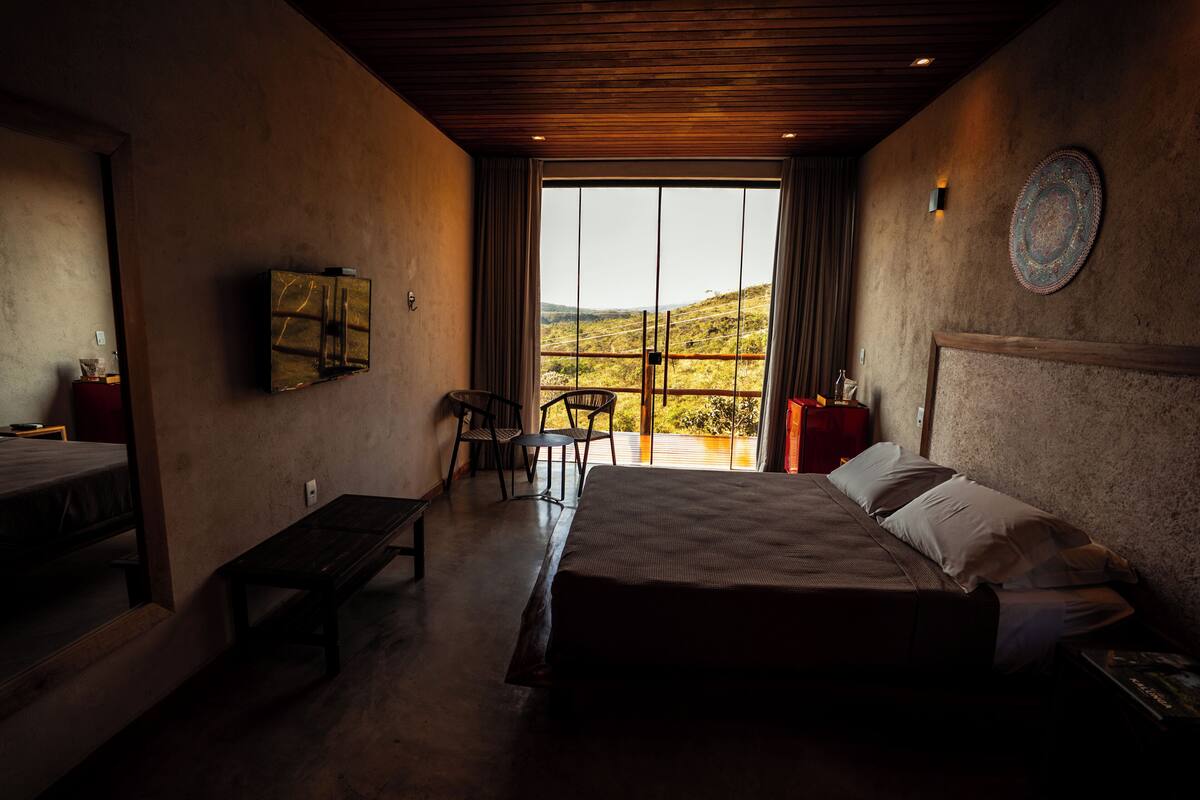 Bungalow Superior, balcone, vista montagna | Vista strada