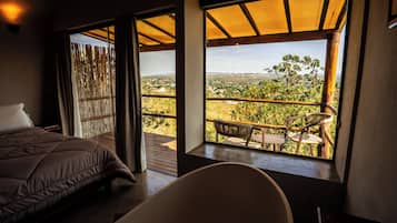 Bungalow Premium, véranda, vue montagne