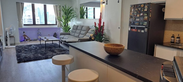 Condo, 1 Bedroom, Accessible | Living room - Newly Renovated 1 Bedroom Condo Nana (Bangkok)