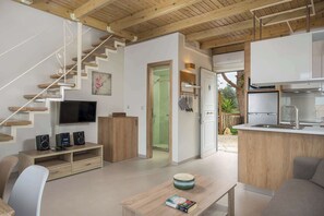 TV, offices - Pantanassa Villas - Villa Efterpe with Sea View (Agia Marina)