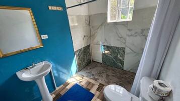 Towels, soap, toilet paper