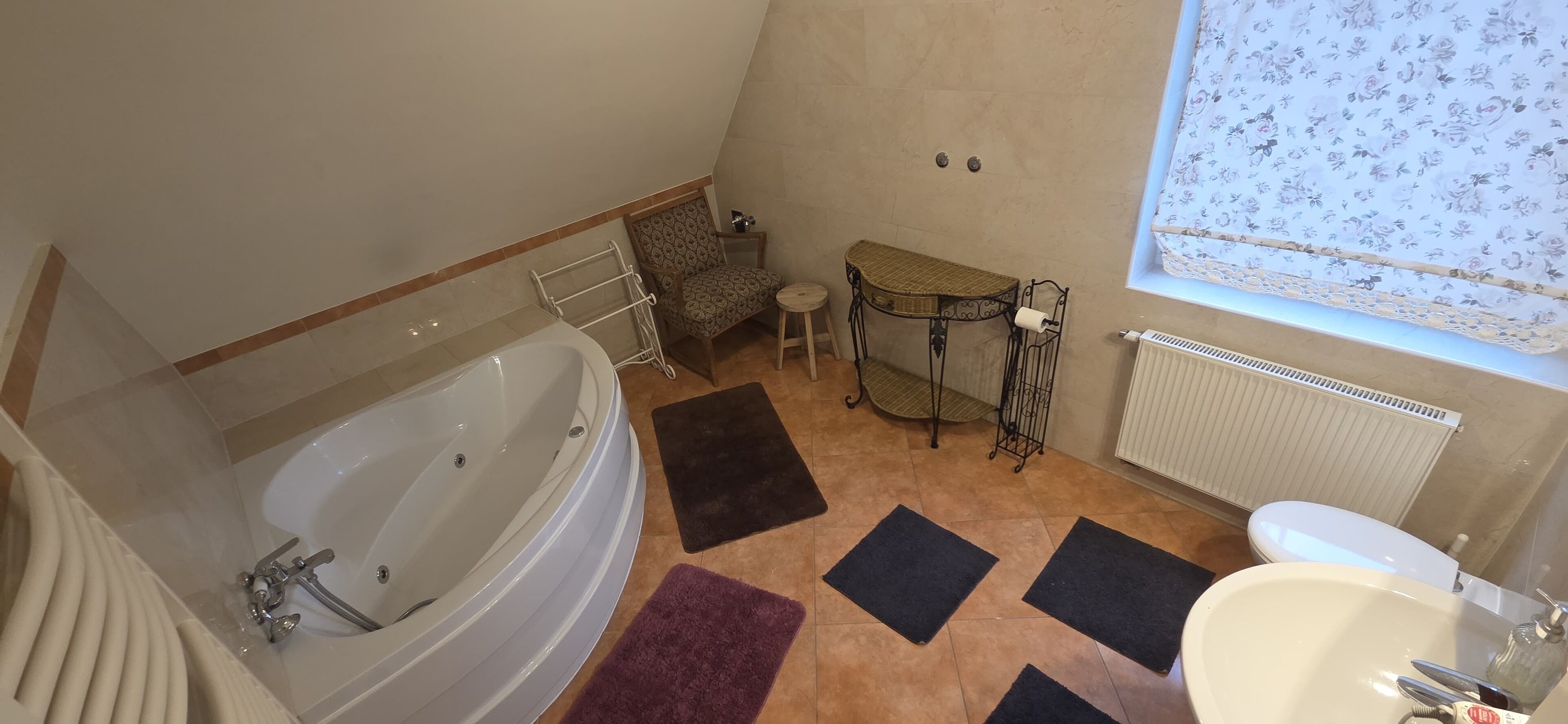 Deluxe-Apartment, Talblick | Badezimmer | Haartrockner, Handtücher, Toilettenpapier