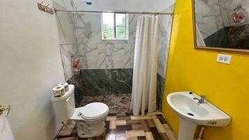 Towels, soap, toilet paper