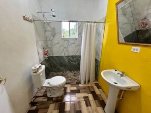 Towels, soap, toilet paper