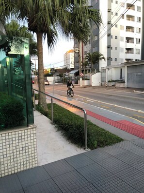 Property grounds - Near the continental waterfront, Hercílio Luz bridge, New Year's Eve fireworks. (Florianópolis)