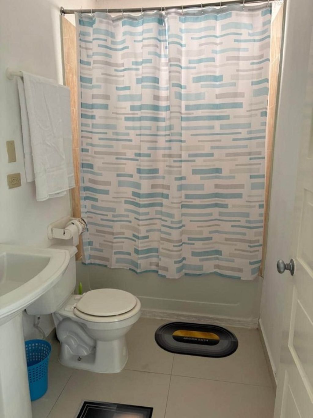 Towels, soap, toilet paper