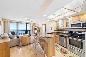 Fridge, microwave, oven, stovetop - Ocean View condo w/ 3 pools by Seaside Vacations & Sales (Ocean City)