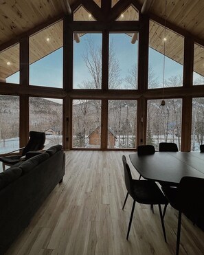Interior - Mountain - Ski - Spa - Domaine du Massif | Log cabin on the slopes (Saint-Philémon)