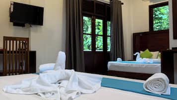 Desk, laptop workspace, free WiFi