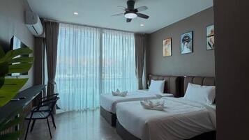 Deluxe-Zweibettzimmer, Balkon, Bergblick | Kostenloses WLAN