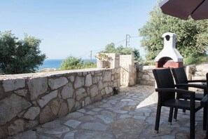 Terrace/patio - Pantanassa Villas - Clio apartment with Sea view (Agia Marina)