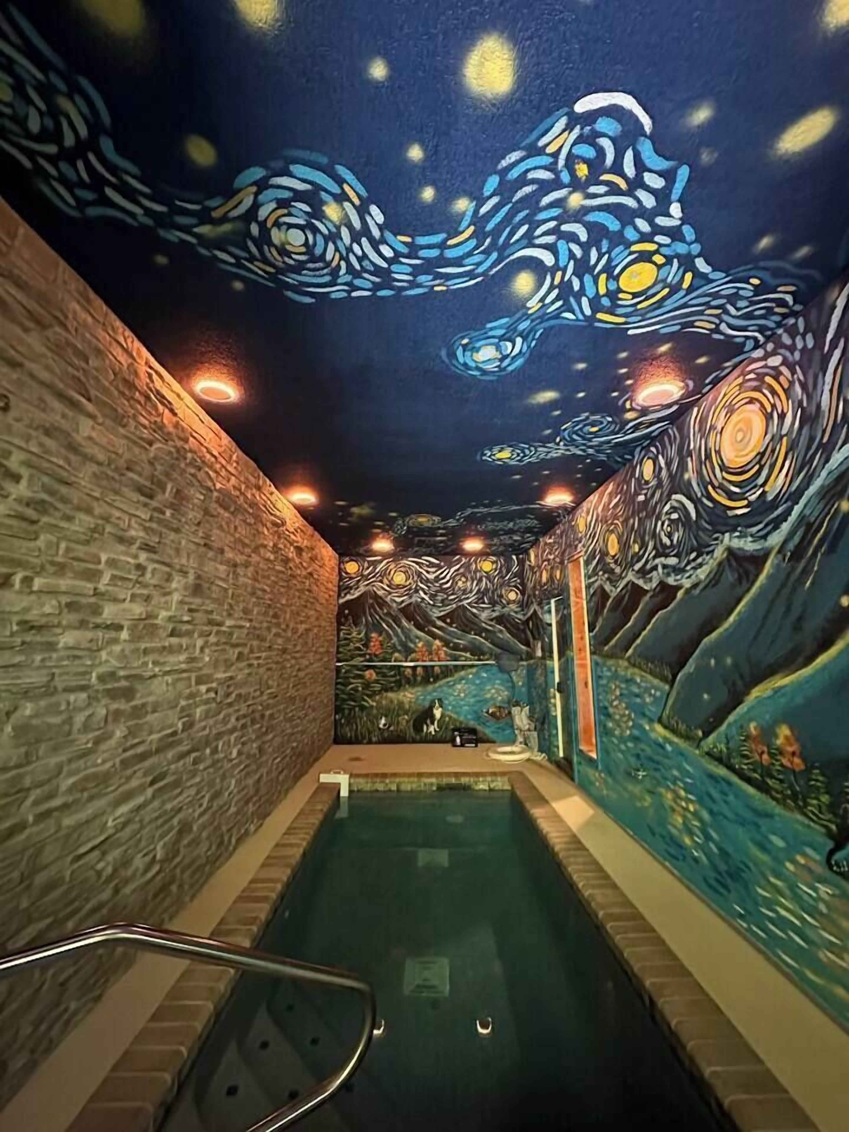 Indoor pool, a heated pool