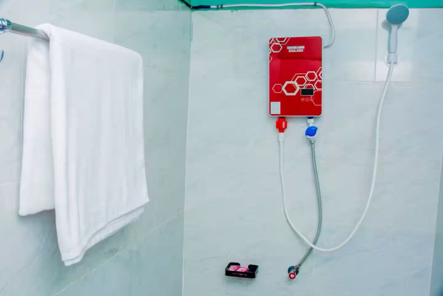 Håndklær, såpe og toalettpapir