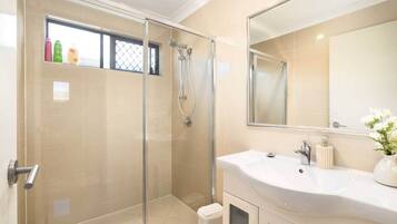 Shower, hair dryer