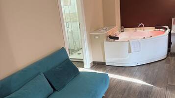 Suite, balcon, vue ville