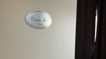 Camera doppia, balcone, vista città | Una cassaforte in camera, tende oscuranti, ferro/asse da stiro