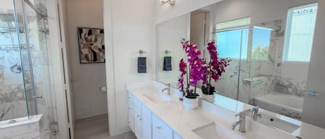 Hair dryer, towels
