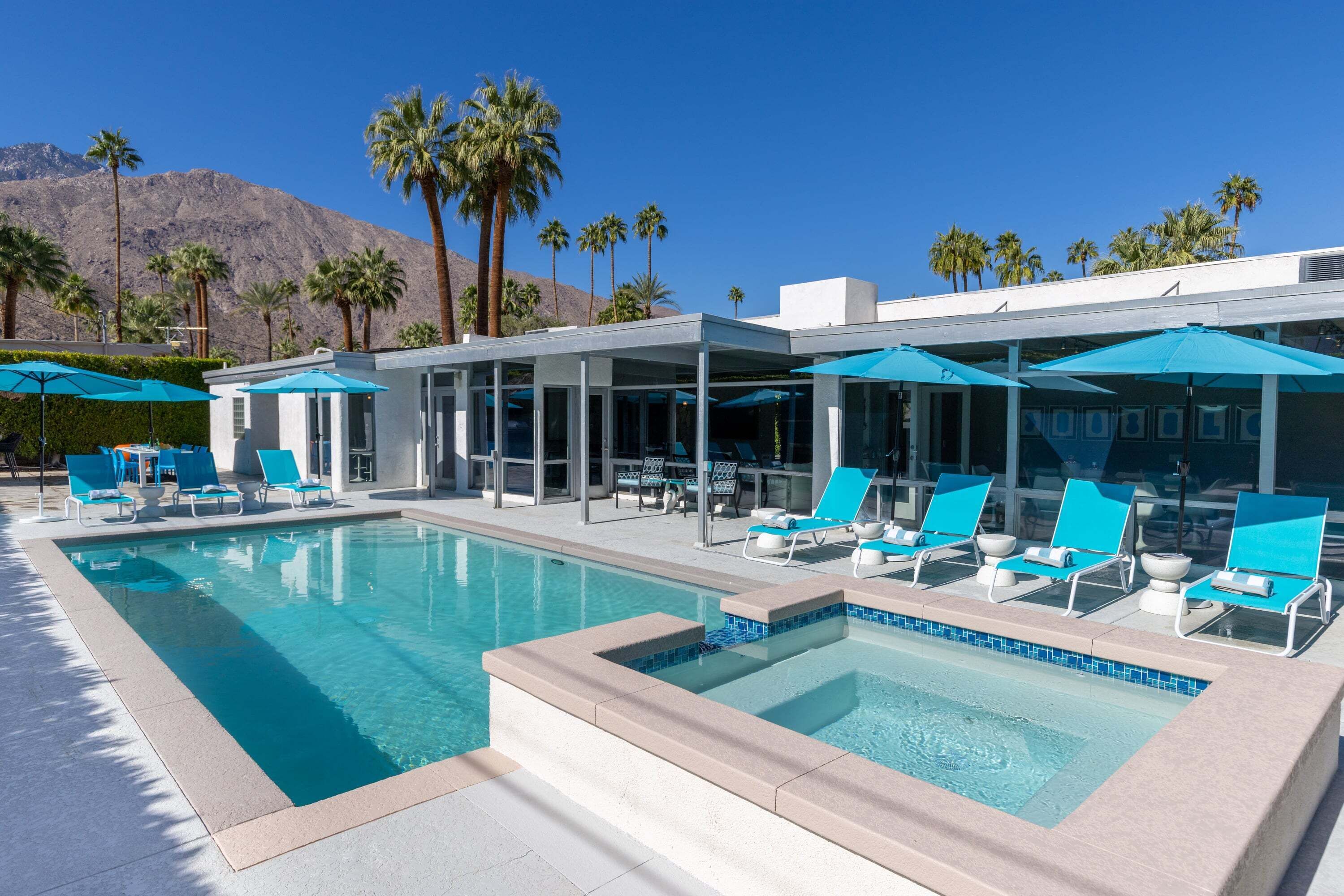 A heated pool