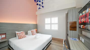 Deluxe Suite, 1 King Bed (Self check-in) | In-room safe, desk, laptop workspace, iron/ironing board