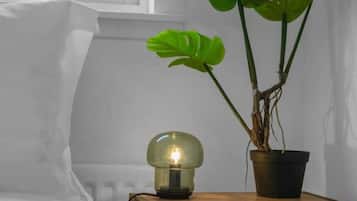 Desk, iron/ironing board, WiFi, bed sheets