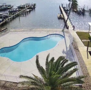 Pool - Waterfront Beautiful 3BR End-Unit in Walker Key— Balcony, Pools, and Boat slip (Orange Beach)