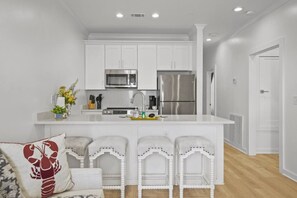 Private kitchen - Stunning Beachfront Condo • Breathtaking Gulf & Harbor Views! (Pass Christian)