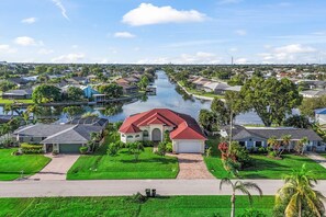 Exterior - Waterfront Villa with Heated Saltwater Pool & Hot Tub (Cape Coral)