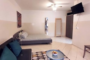 1 bedroom, travel crib, free WiFi, bed sheets