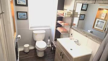 Towels, soap, toilet paper