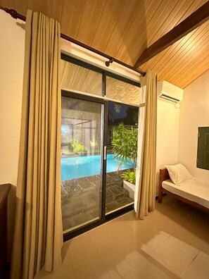 Tripla Deluxe, vista giardino | Business center