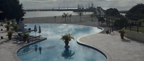 Plage privée, bar de plage