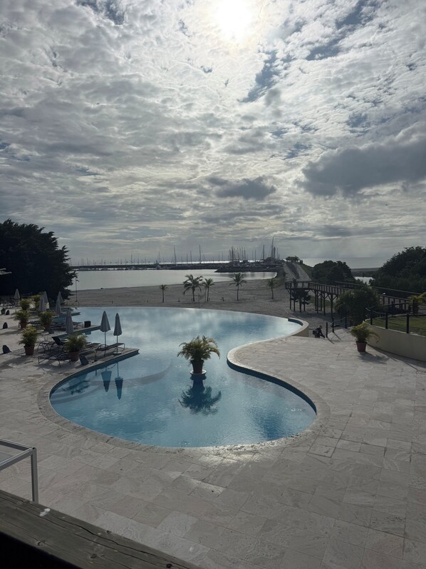 Private beach, beach bar - Vista Mar 3 bedroom ocean view Beach Golf Marina (San Carlos)