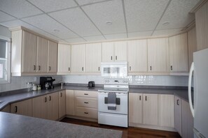 Microwave, oven, stovetop, dishwasher