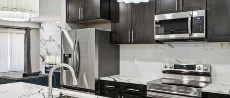 Microwave, oven, stovetop, dishwasher