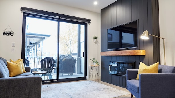 Unclassified image, 1 of 20, button - Ripper Retreat - Modern Condo w/hot tub 5 minutes to Revelstoke Mountain Resort! (Revelstoke)