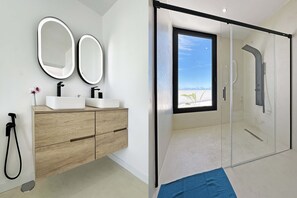 Shower, towels - Casa O 1950 (Tijarafe)