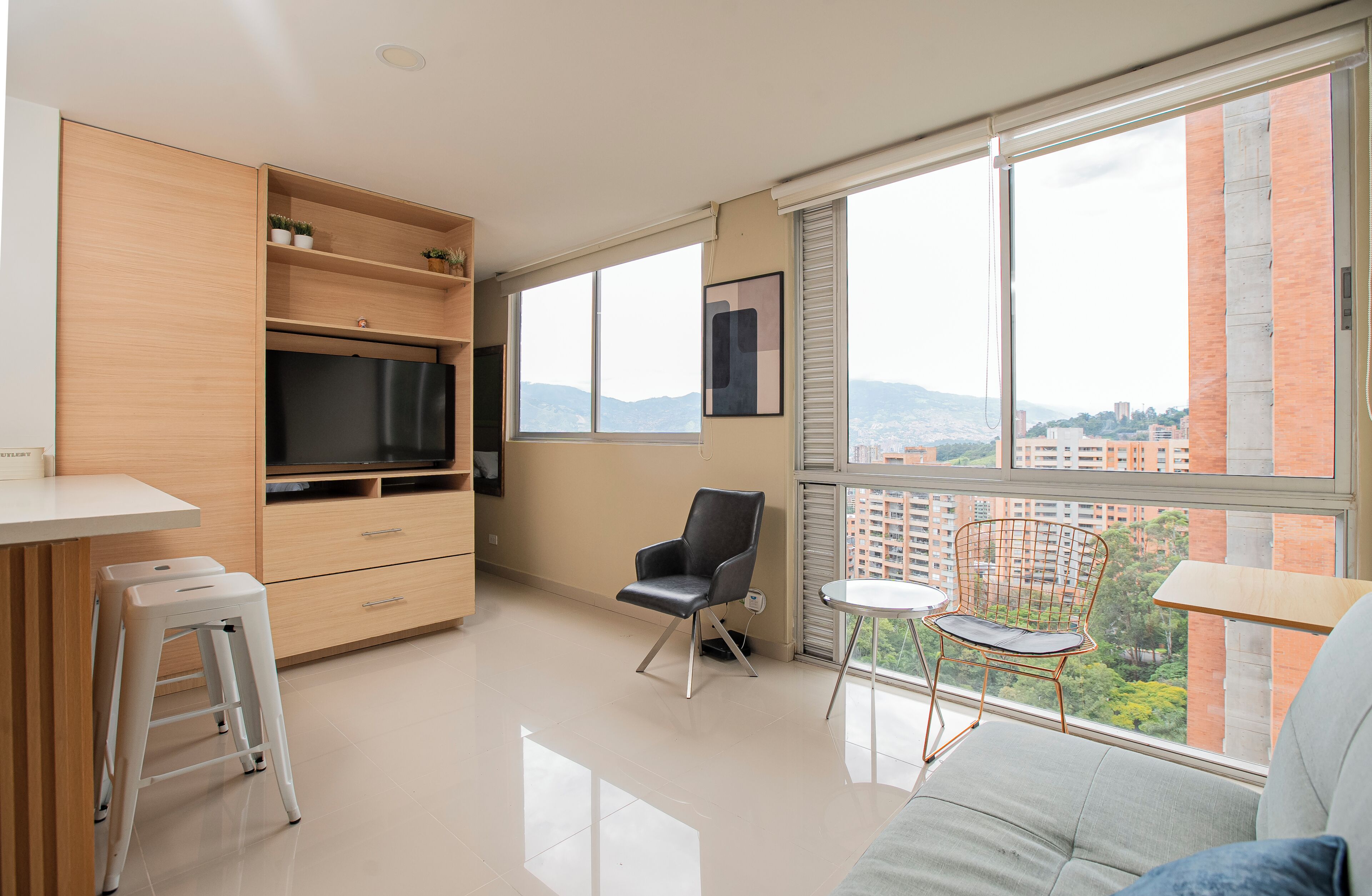 Apartamento estándar, vistas a la montaña | Zona de estar