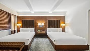 Deluxe Double Room, 2 Queen Beds | In-room safe, desk, blackout drapes, iron/ironing board