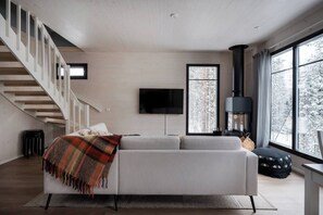 TV, fireplace - Villa Sving & Slope A by Aavalevi (Levi)
