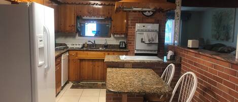 Microwave, oven, stovetop, dishwasher