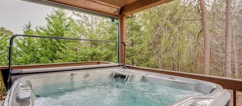 Steps to Lake Lanier: Wooded Escape w/ Boat Dock