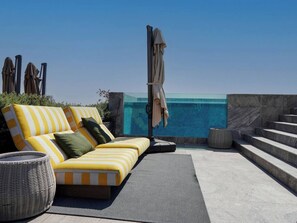 Terrace/patio - Luxury Design Suite – Rooftop Pool, Gym, BBQ (Mexico City)