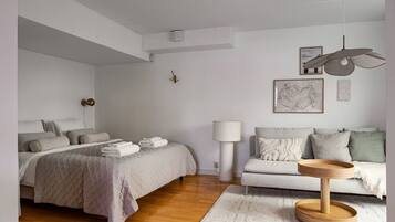 Iron/ironing board, WiFi, bed sheets