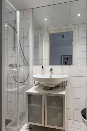 Shower, hair dryer